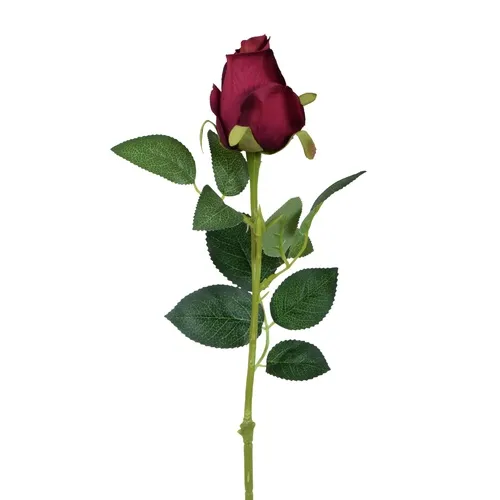Ruža – vetvička 67 cm dark red K343